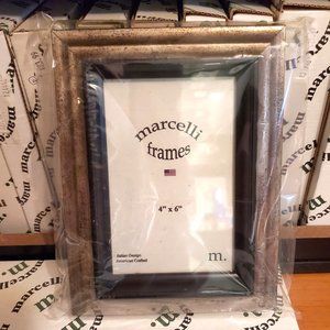 FG Galassi & Marcelli Frames - One Handcrafted Silvertone 4x6 Frame New in Box